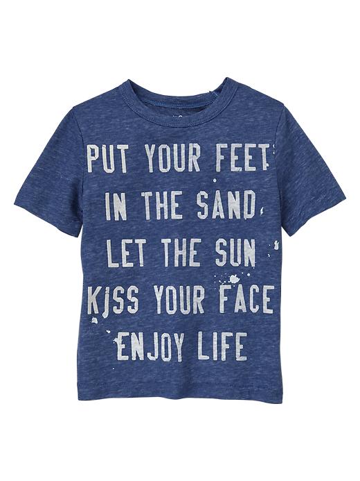 1 of 8 showing, with the color docksider blue of product Graphic tee