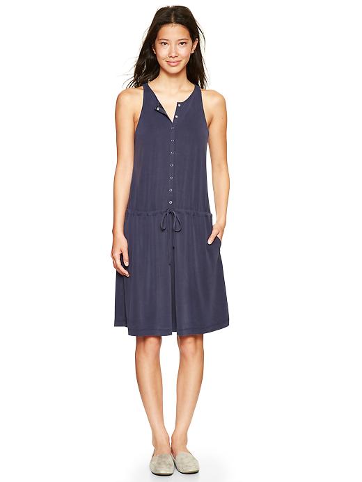1 of 8 showing, with the color dark night of product Sanded jersey tank dress