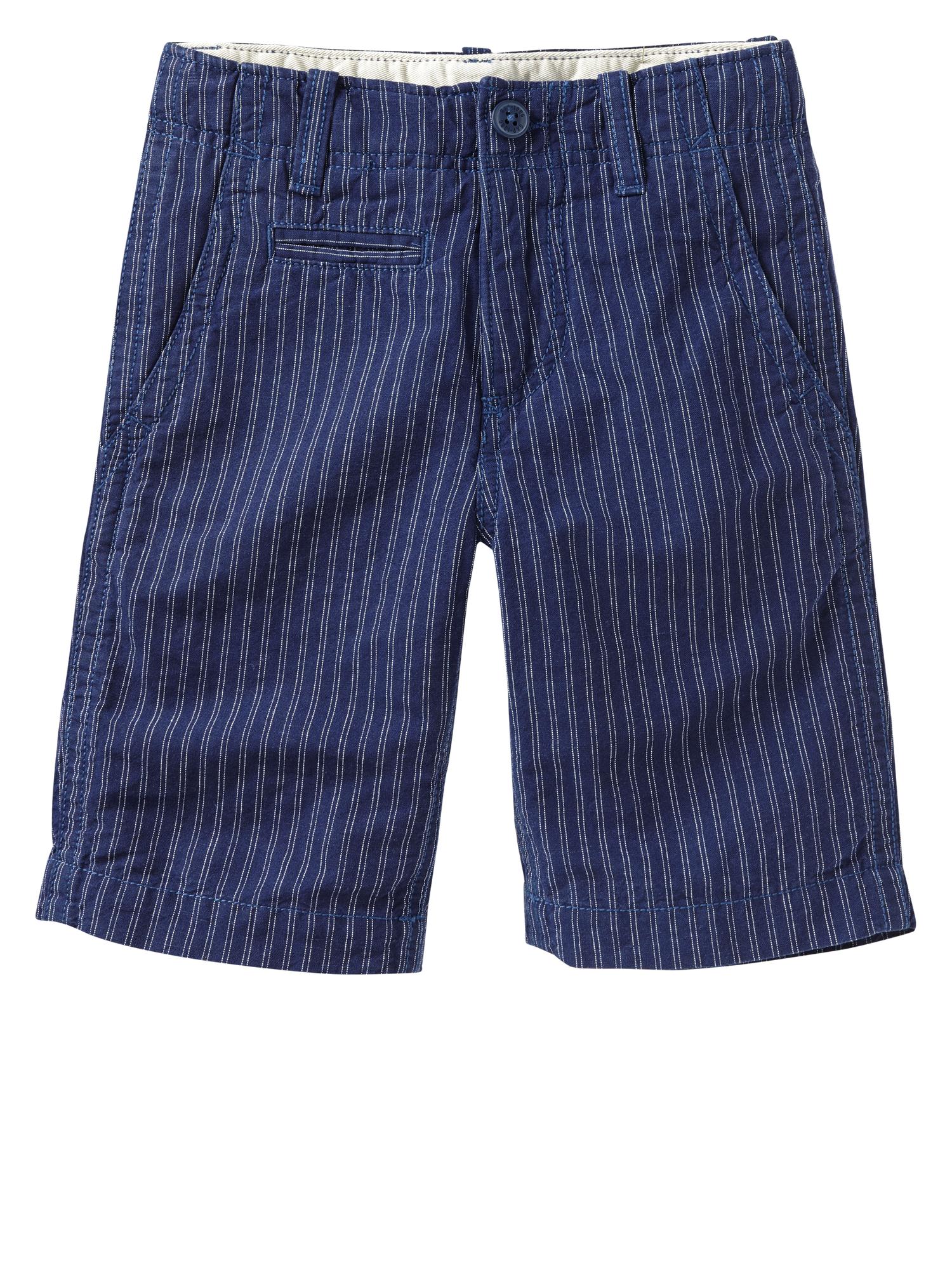 Stripe flat front shorts Gap