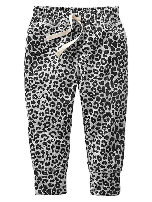 1 of 8 showing, with the color heather grey of product Leopard print sweats