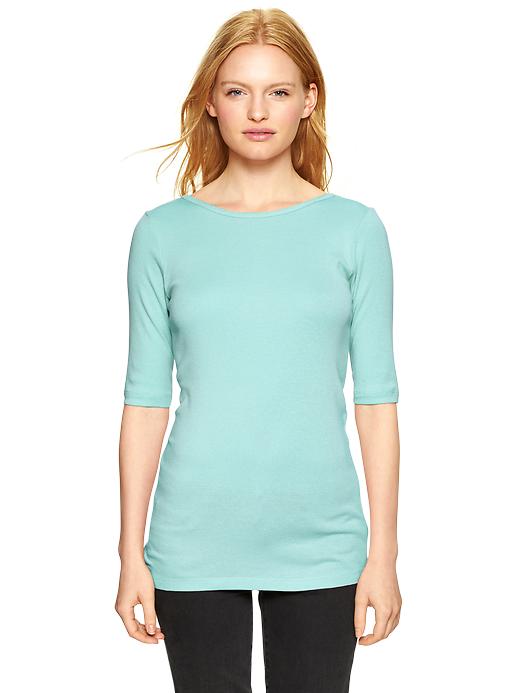 1 of 8 showing, with the color blue agate of product Supersoft ballet-back tee