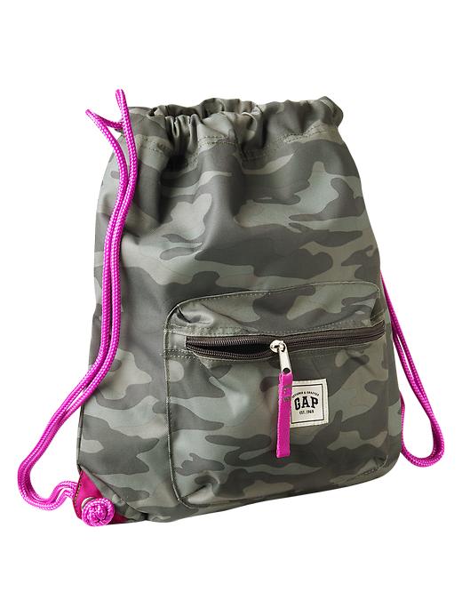 1 of 8 showing, with the color walden green of product Drawstring backpack