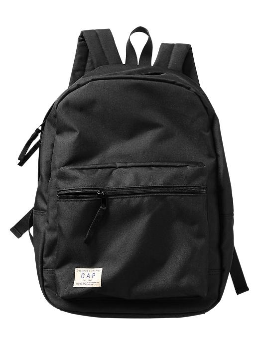 1 of 8 showing, with the color black of product Senior nylon backpack