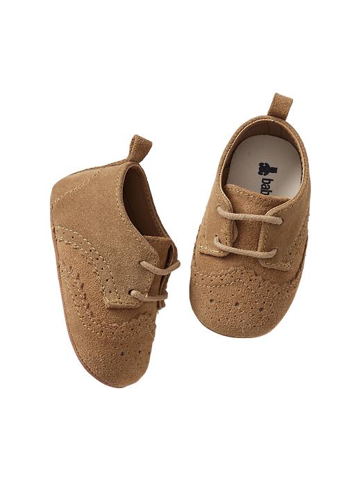 1 of 8 showing, with the color pretzel of product Suede brogue shoes