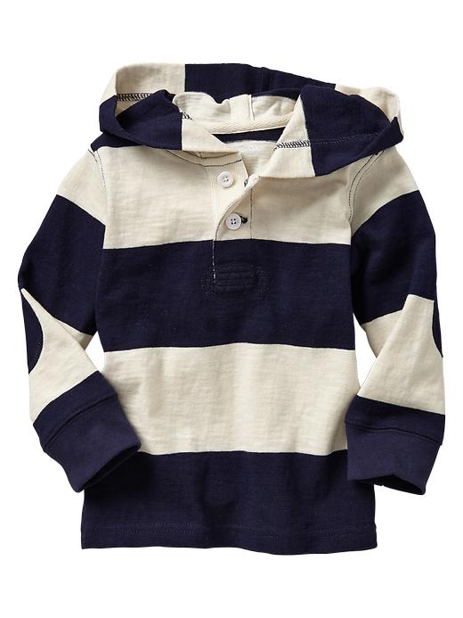 1 of 8 showing, with the color dark night of product Rugby slub hoodie