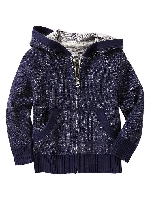 1 of 8 showing, with the color dark night of product Sweater zip hoodie