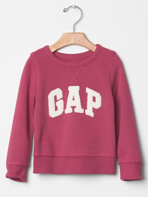 1 of 8 showing, with the color chintz rose of product Arch logo sweatshirt