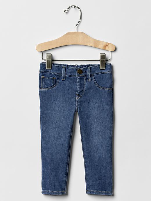 1 of 8 showing, with the color medium indigo of product Legging jeans