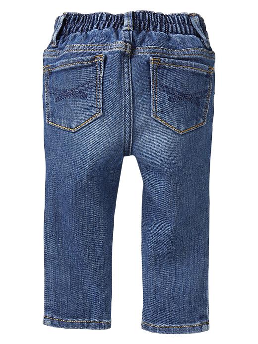 2 of 8 showing, with the color medium indigo of product Legging jeans