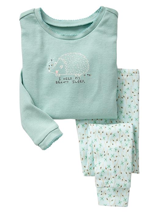 1 of 8 showing, with the color fantasy aqua of product Hedgehog sleep set