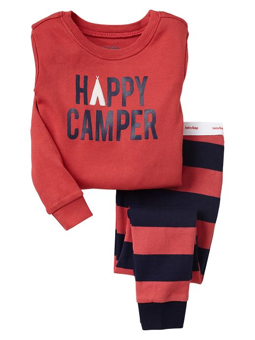 1 of 8 showing, with the color faded red of product Happy camper sleep set