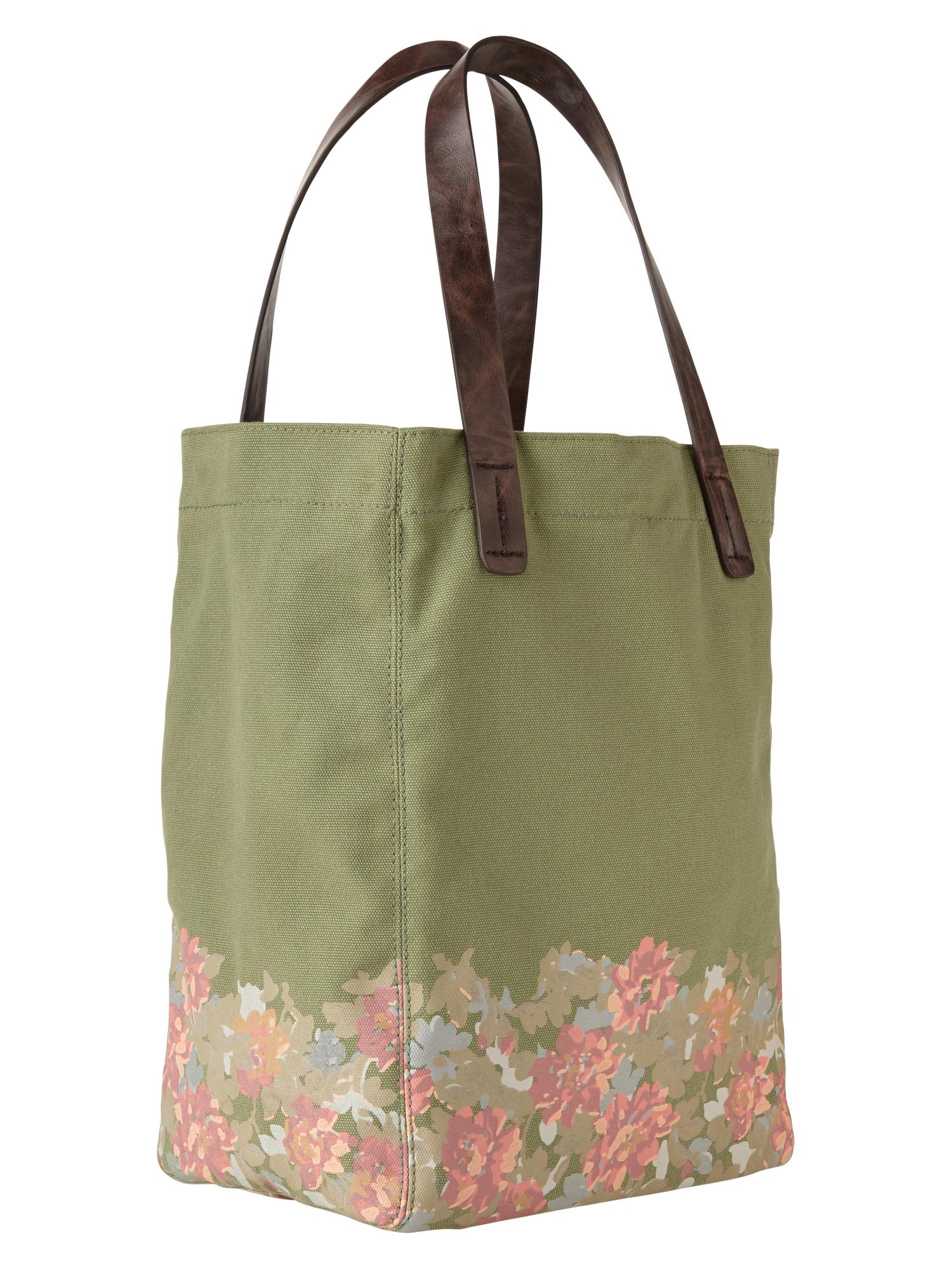 Printed canvas tote | Gap
