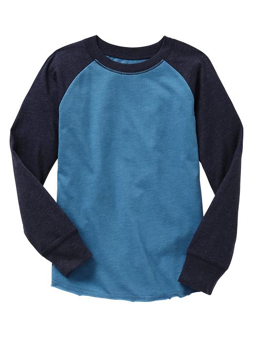 1 of 8 showing, with the color mascot blue of product Baseball tee