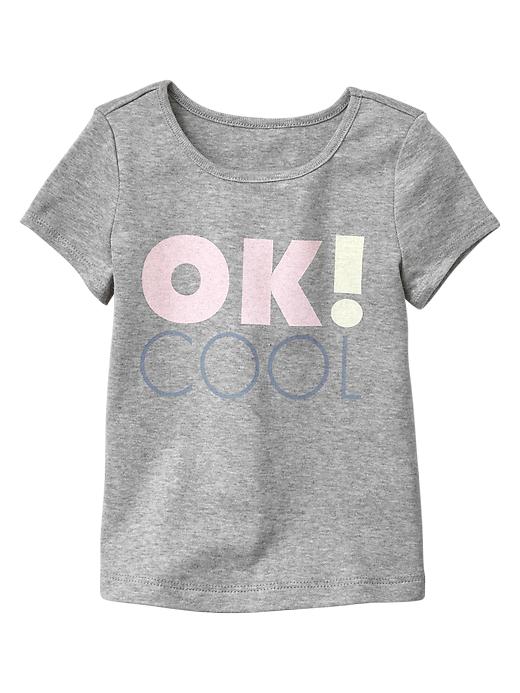 1 of 8 showing, with the color lt heather grey of product Glitter graphic tee