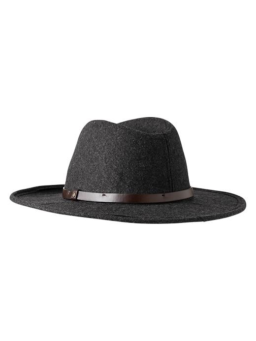 View large product image 1 of 1. Wide-brim fedora