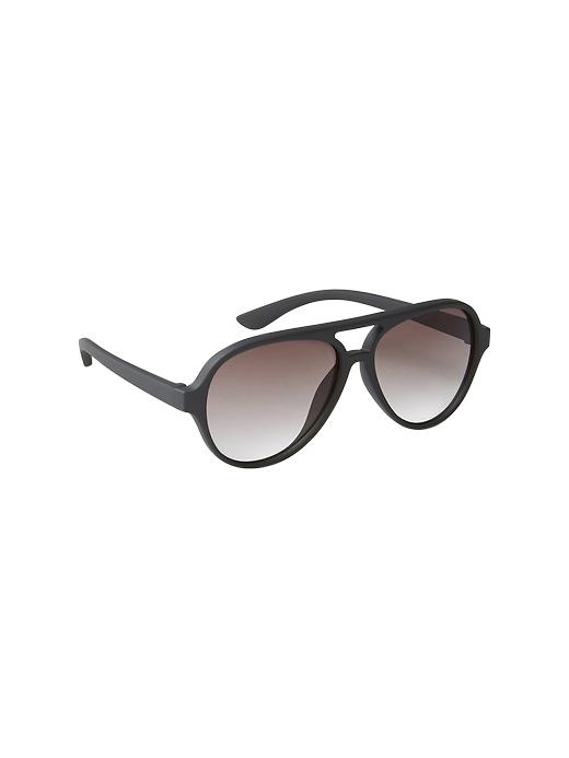 1 of 8 showing, with the color new shadow of product Matte aviator sunglasses