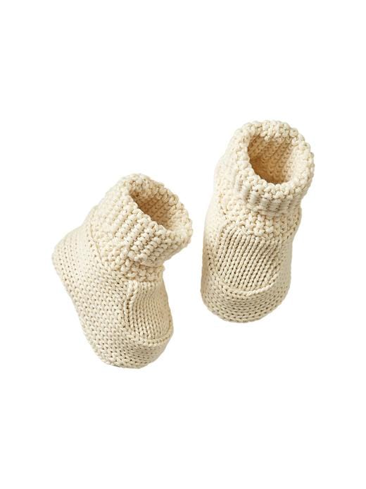 1 of 8 showing, with the color french vanilla of product Sweater booties