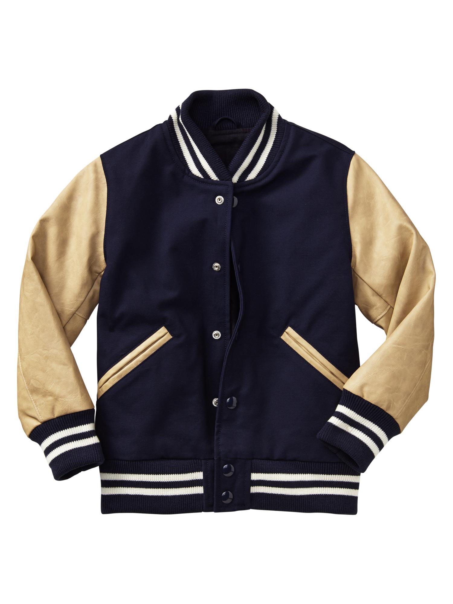 Gap letterman jacket store
