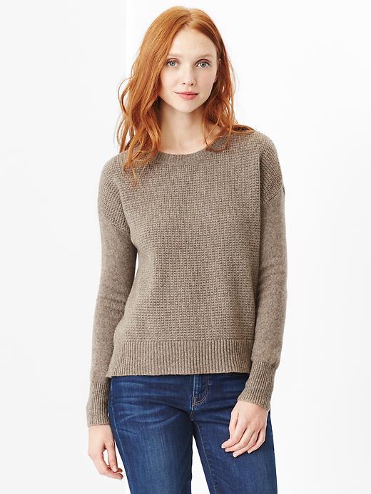 1 of 8 showing, with the color mushroom of product Cozy crew sweater