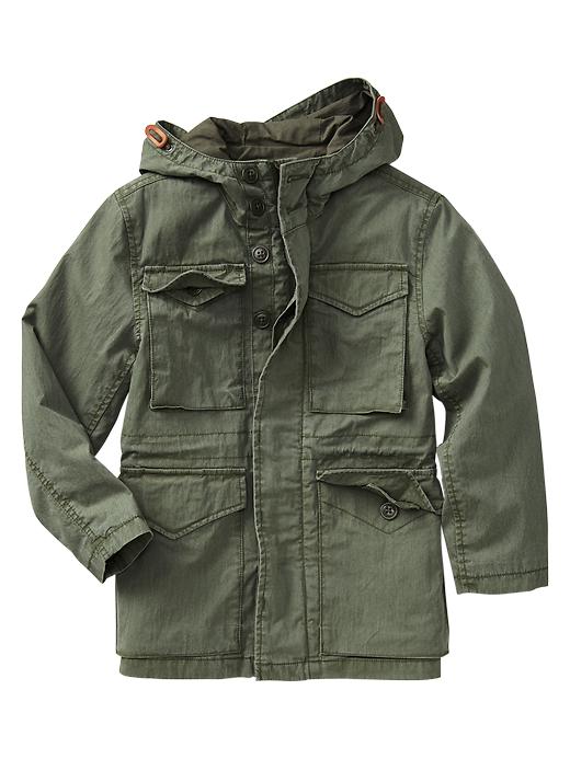1 of 8 showing, with the color jungle green of product Utility jacket