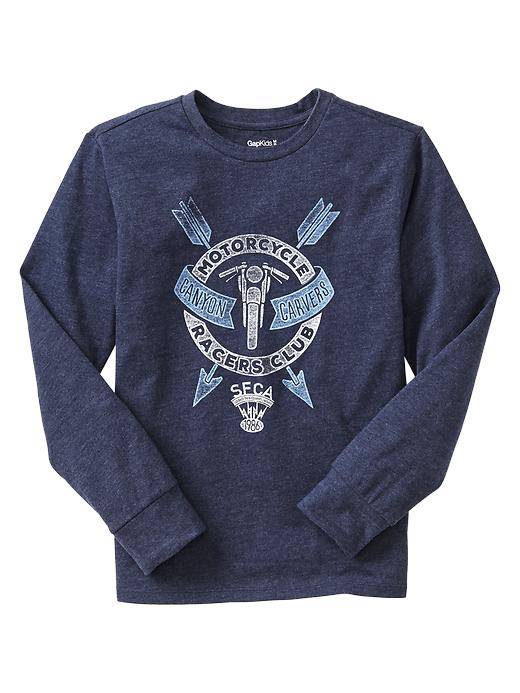 1 of 8 showing, with the color navy of product Graphic tee