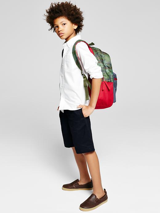 2 of 8 showing, with the color green camo of product Senior nylon backpack