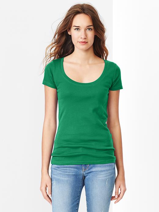 Image number 6 showing, Favorite short-sleeve scoop tee