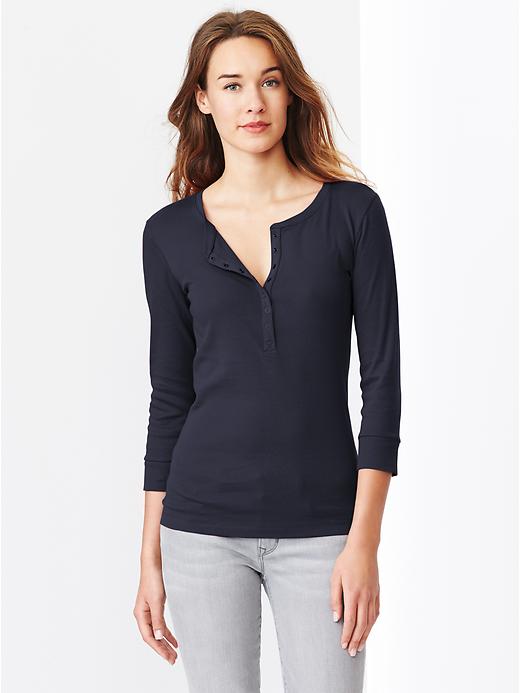 1 of 8 showing, with the color dark night of product Favorite henley
