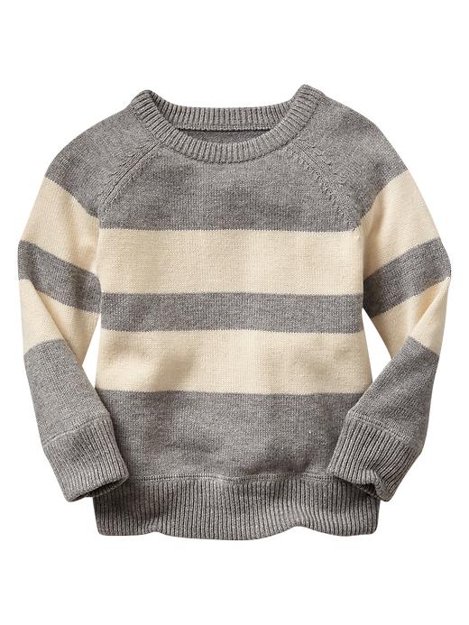 1 of 8 showing, with the color light heather gray of product Bold stripe sweater