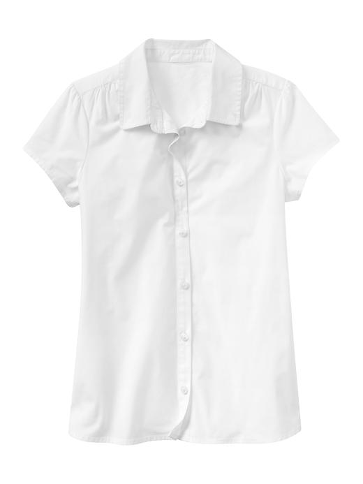 1 of 8 showing, with the color white of product Poplin shirt