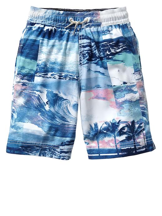 1 of 8 showing, with the color surf of product Surf stretch swim trunks