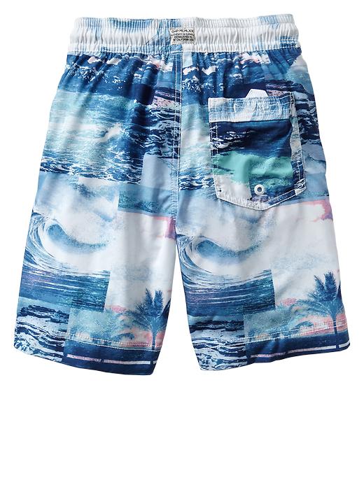 2 of 8 showing, with the color surf of product Surf stretch swim trunks
