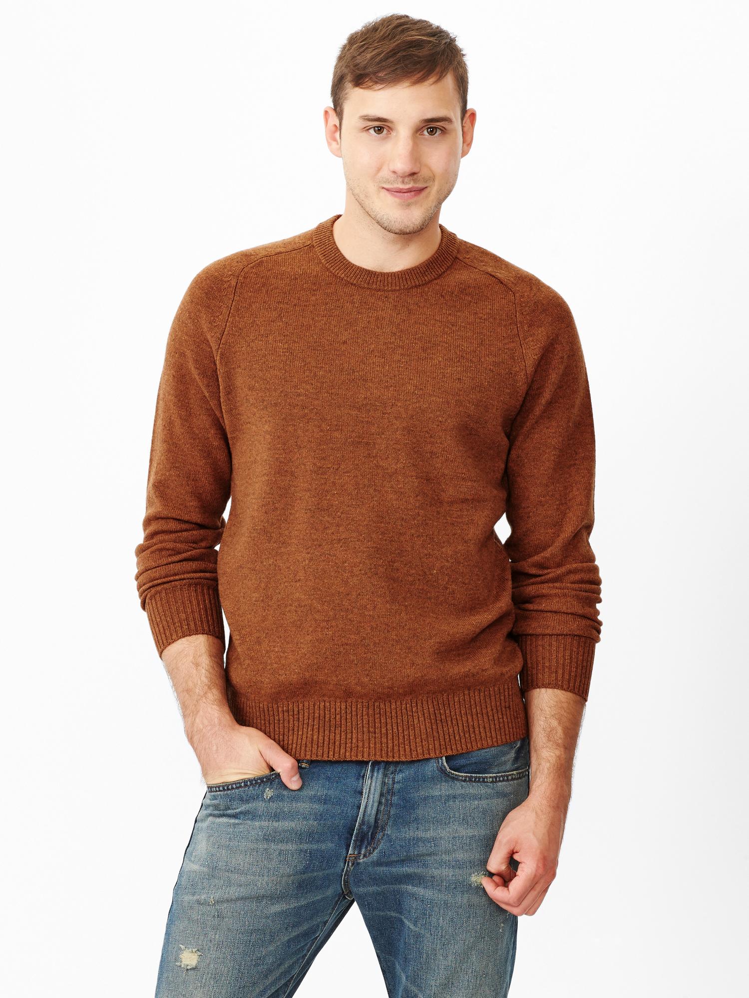 Lambswool crewneck sweater