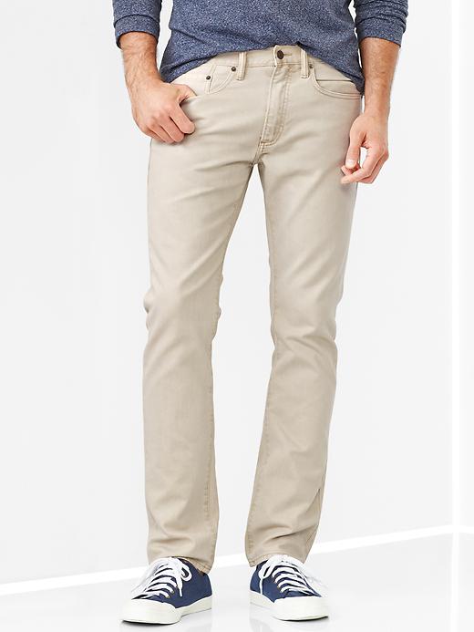 1 of 8 showing, with the color off white of product 1969 bedford (slim fit)
