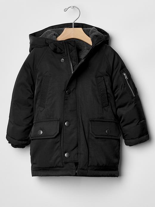 2 of 8 showing, with the color true black of product Warmest down snorkel jacket