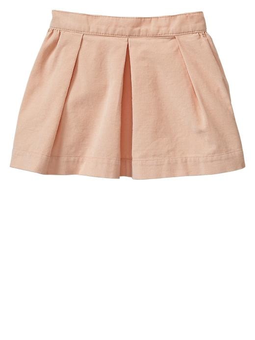 1 of 8 showing, with the color wispy pink of product Corduroy pleated skirt