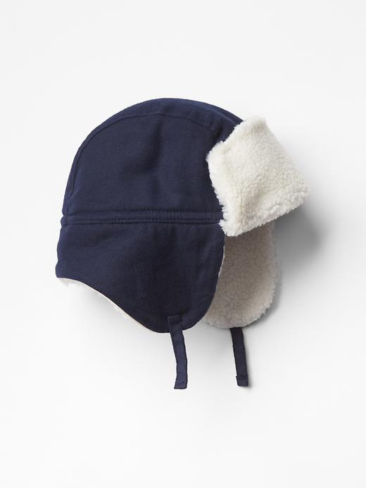 1 of 8 showing, with the color dark night of product Sherpa trapper hat