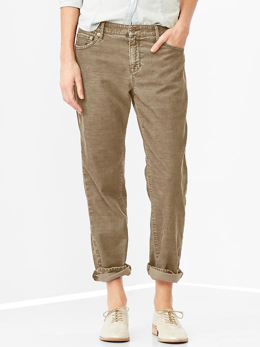 1 of 8 showing, with the color gray khaki of product 1969 sexy boyfriend cords