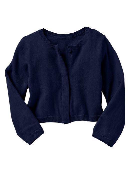 View large product image 1 of 1. Hidden-placket cardigan