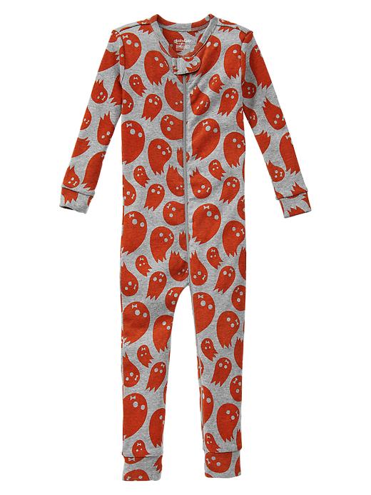 1 of 8 showing, with the color light heather gray of product Monster sleep one-piece