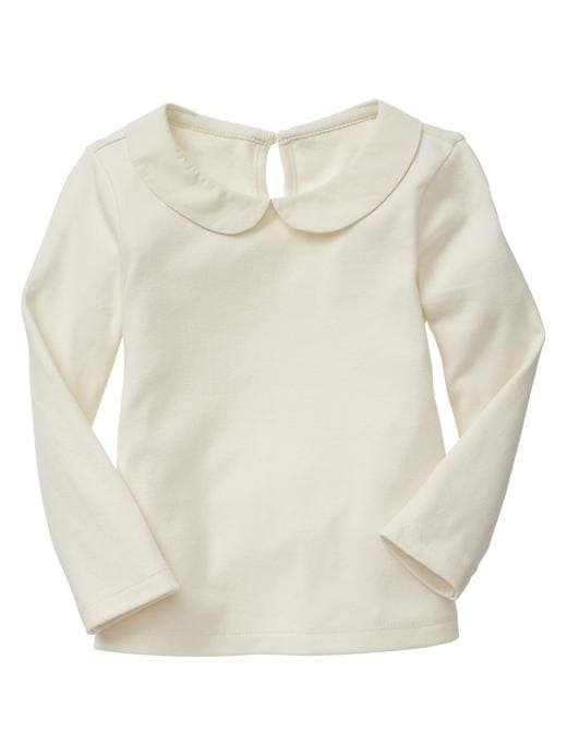1 of 8 showing, with the color ivory frost of product Peter Pan collar top