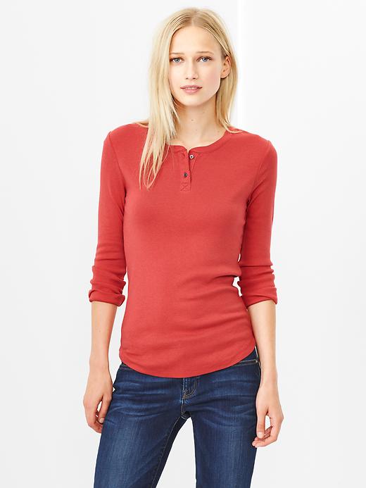 1 of 8 showing, with the color faded red of product Supersoft henley