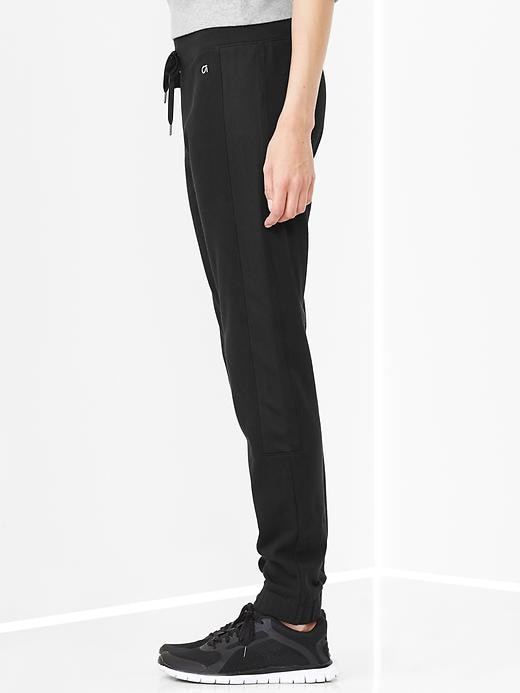 Image number 2 showing, Twill mesh-panel sweatpants