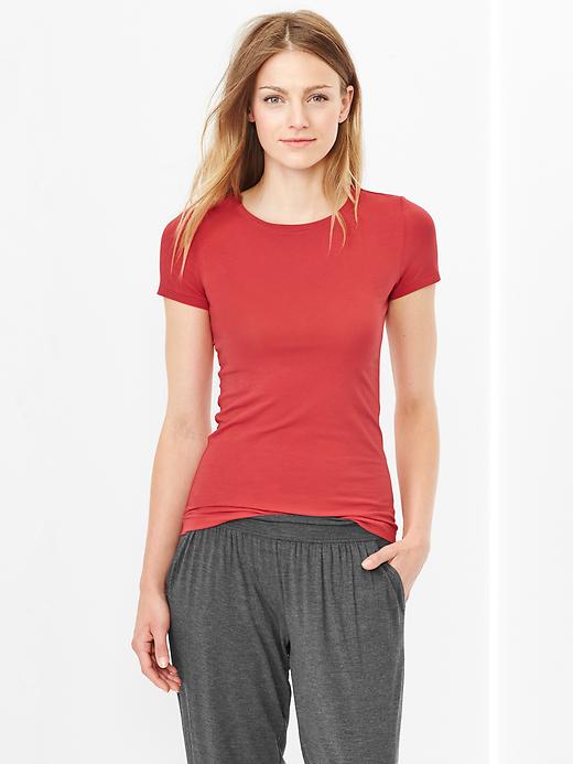 1 of 8 showing, with the color faded red of product Pure Body short-sleeve tee