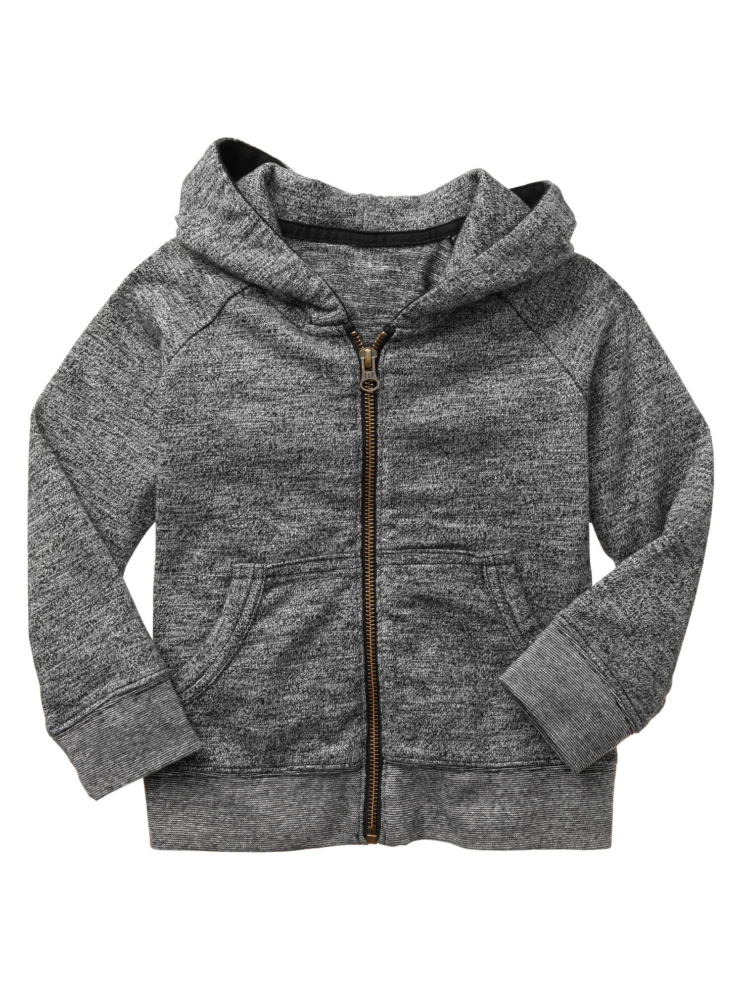 Marled slub zip hoodie Gap