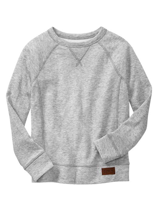1 of 8 showing, with the color heather gray light of product Raglan sweatshirt