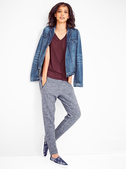 2 of 8 showing, with the color dark night of product Zip-pocket track pants