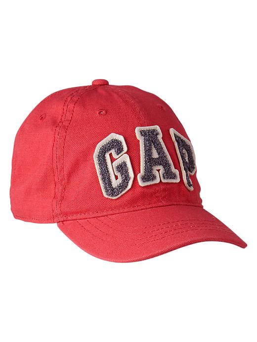 1 of 8 showing, with the color ruby red of product Arch logo baseball hat