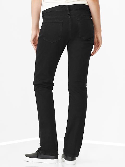 2 of 8 showing, with the color black of product 1969 real straight jeans