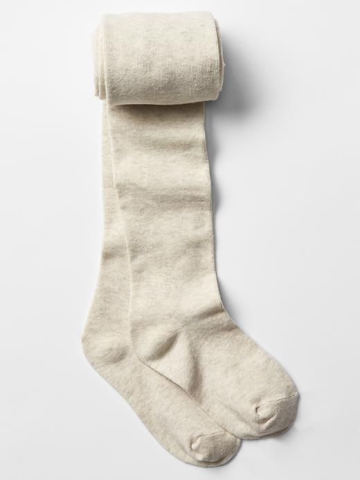1 of 8 showing, with the color oatmeal heather of product Heathered tights
